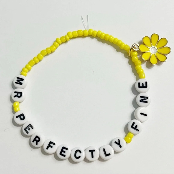 Taylor Swift Eras Tour Friendship Bracelet Fearless Mr Perfectly Fine - Picture 1 of 1